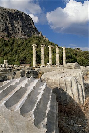 simsearch:841-02703523,k - Ionian temple to Athena and the Greek theatre, Priene, Anatolia, Turkey, Asia Minor, Eurasia Foto de stock - Con derechos protegidos, Código: 841-02944690