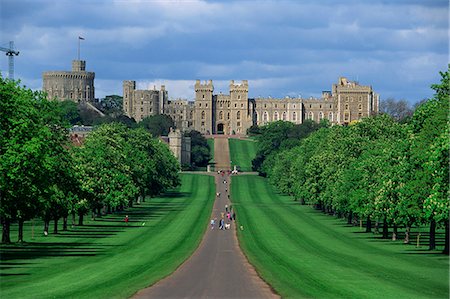 Long Walk from Windsor Castle, Berkshire, England, United Kingdom, Europe Foto de stock - Con derechos protegidos, Código: 841-02944716