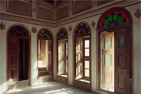 Intérieur de la maison restaurée de Shaikh Isa, dans le petit village de Al Jasra, Manama (Bahreïn), Moyen Orient Photographie de stock - Rights-Managed, Code: 841-02944799