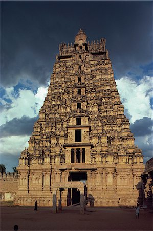 Passerelle temple, Temple de Srirangam, Tamil Nadu État, Inde, Asie Photographie de stock - Rights-Managed, Code: 841-02944945