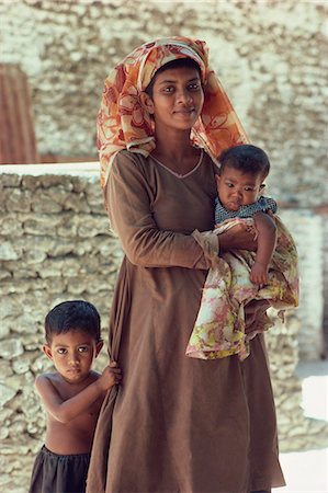Mother and children, Maldive Islands, Indian Ocean, Asia Stock Photo - Rights-Managed, Code: 841-02944951