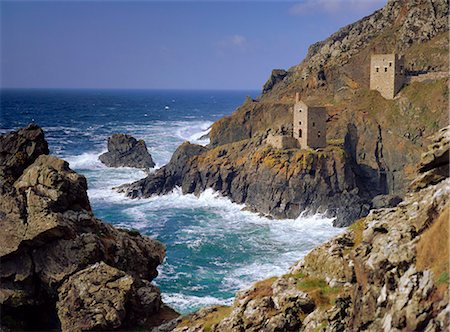 Botallack Tin Mines, Cornouailles, Angleterre Photographie de stock - Rights-Managed, Code: 841-02945004