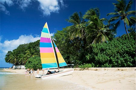 St. James Beach, Barbados, West Indies, Caribbean, Central America Foto de stock - Con derechos protegidos, Código: 841-02945047