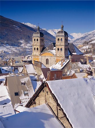 snow dome mountain - Briancon, Hautes-Alpes, Provence, France, Europe Foto de stock - Con derechos protegidos, Código: 841-02945043