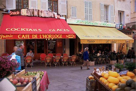 provence restaurant - Cafe, Aix-en-Provence, Bouches-du-Rhone, Provence, France, Europe Stock Photo - Rights-Managed, Code: 841-02945095