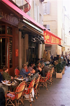 provence restaurant - Cafe, Aix-en-Provence, Bouches-du-Rhone, Provence, France, Europe Stock Photo - Rights-Managed, Code: 841-02945096