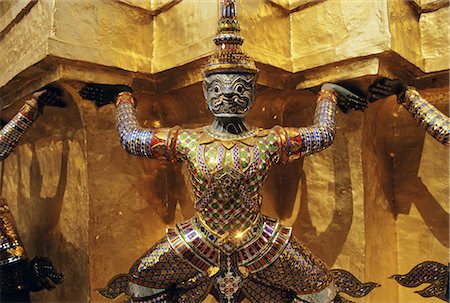 simsearch:841-02721327,k - Temple figure, Grand Palace, Bangkok, Thailand, Asia Stock Photo - Rights-Managed, Code: 841-02945129