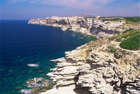 Bonifacio, Corsica, France, Mediterranean, Europe Fotografie stock - Rights-Managed, Codice: 841-02945173