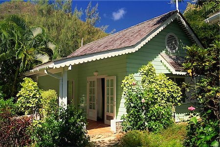 single storey - Eastwinds Resort, Sainte-Lucie, au vent Iles, Antilles, Caraïbes, Amérique centrale Photographie de stock - Rights-Managed, Code: 841-02945208