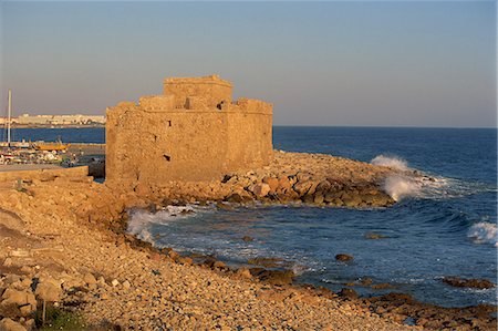 Castle guarding the harbour at Paphos, Cyprus, Mediterranean, Europe Stock Photo - Rights-Managed, Code: 841-02945222