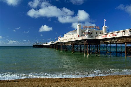 Brighton Pier, East Sussex, England, United Kingdom, Europe Foto de stock - Con derechos protegidos, Código: 841-02945275