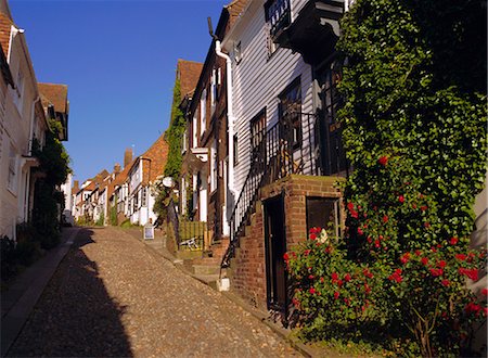 simsearch:841-02710562,k - Maisons dans une rue pavée, Rye, Sussex, Angleterre, Royaume-Uni, Europe Photographie de stock - Rights-Managed, Code: 841-02945387