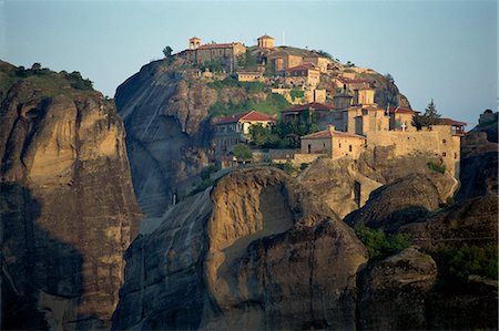 Monastery of Barlam, Meteora, UNESCO World Heritage Site, Greece, Europe Fotografie stock - Rights-Managed, Codice: 841-02945649