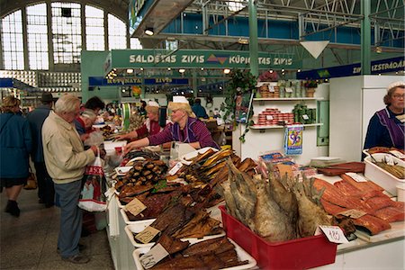 riga - Fish market, Riga, Latvia, Baltic States, Europe Foto de stock - Con derechos protegidos, Código: 841-02945707