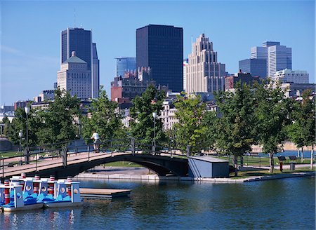 quebec - Die Skyline der Stadt aus den alten Hafen, Montreal, Quebec, Kanada, Nordamerika Stockbilder - Lizenzpflichtiges, Bildnummer: 841-02945800