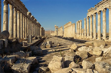 roman ruins middle east - Cardo, Apamée en Syrie Moyen-Orient Photographie de stock - Rights-Managed, Code: 841-02945870