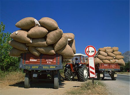 saco - Cotton being transported to auction, Ganakale, Anatolia, Turkey, Asia Minor, Eurasia Foto de stock - Con derechos protegidos, Código: 841-02946469