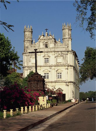 Espirito Santo, church of St. Francis Assisi, Old Goa, UNESCO World Heritage Site, Goa, India, Asia Stock Photo - Rights-Managed, Code: 841-02946567