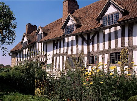 stratford upon avon - Mary Arden's cottage, Stratford-upon-Avon, Warwickshire, England, United Kingdom, Europe Stock Photo - Rights-Managed, Code: 841-02946578