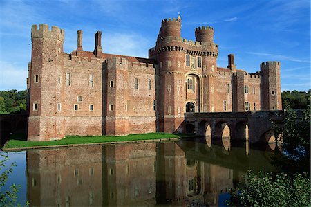 Herstmonceux Castle in Sussex, England, Vereinigtes Königreich, Europa Stockbilder - Lizenzpflichtiges, Bildnummer: 841-02946673