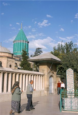 simsearch:841-02946839,k - Meylana (Mevlana) Museum, Rumi's Grave, Konya, Anatolia, Turkey, Asia Minor, Asia Foto de stock - Con derechos protegidos, Código: 841-02946838
