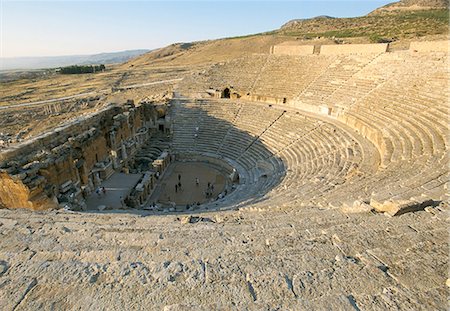 pamukkale - Roman spa city of Hieropolis (Hierapolis), Pamukkale, UNESCO World Heritage Site, Anatolia, Turkey, Asia Minor, Asia Foto de stock - Con derechos protegidos, Código: 841-02946849