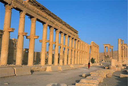 simsearch:841-03056632,k - Ruines de la colonnade, Palmyre, patrimoine mondial de l'UNESCO, la Syrie, Moyen-Orient Photographie de stock - Rights-Managed, Code: 841-02946866