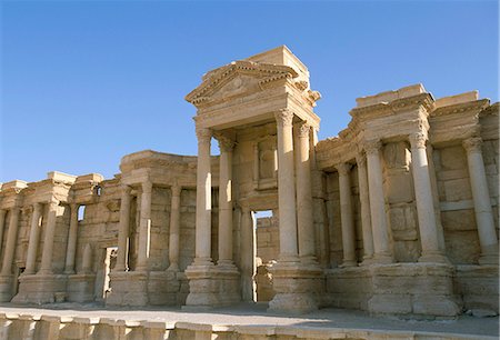 simsearch:841-03056632,k - Théâtre, site archéologique, Palmyre, patrimoine mondial de l'UNESCO, la Syrie, Moyen-Orient Photographie de stock - Rights-Managed, Code: 841-02946874