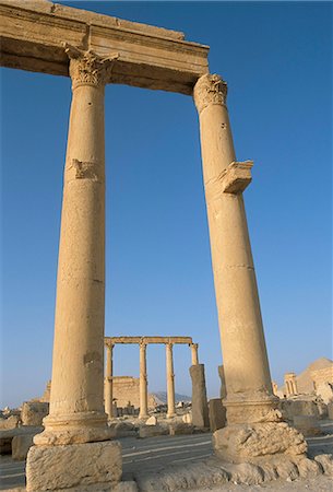 simsearch:841-03056632,k - Ruines de la colonnade, Palmyre, patrimoine mondial de l'UNESCO, la Syrie, Moyen-Orient Photographie de stock - Rights-Managed, Code: 841-02946879