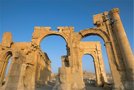 simsearch:841-03056632,k - Ruines, Palmyre, Site du patrimoine mondial de l'UNESCO, la Syrie Moyen-Orient Photographie de stock - Rights-Managed, Code: 841-02946871