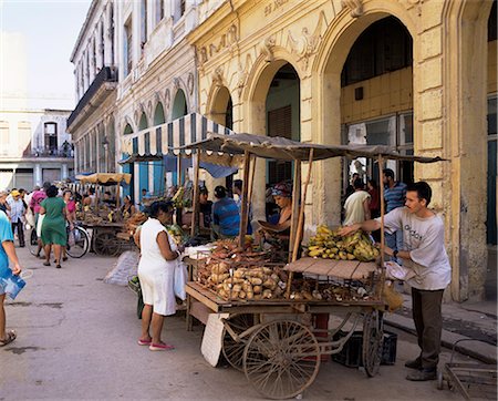 Street market, Old Havana, Havana, Cuba, West Indies, Central America Stock Photo - Rights-Managed, Code: 841-02947049