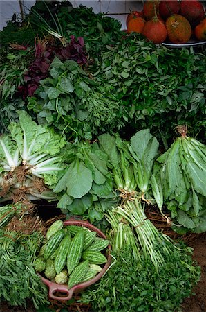 simsearch:841-02825069,k - Close-up of greens for sale on a stall in the vegetable market in Ho Chi Minh City (Saigon), Vietnam, Indochina, Southeast Asia, Asia Foto de stock - Direito Controlado, Número: 841-02947081