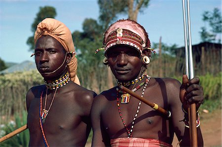 samburu - Hommes de Samburu dans Nord, Kenya, Afrique de l'est, Afrique Photographie de stock - Rights-Managed, Code: 841-02947165