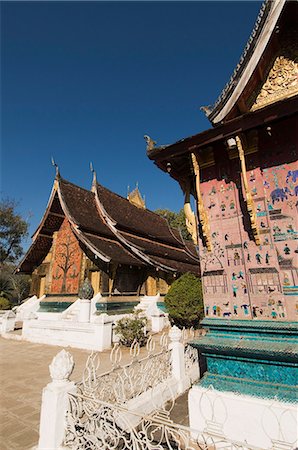 simsearch:851-02961313,k - Wat Xieng Thong, Luang Prabang, patrimoine mondial de l'UNESCO, au Laos, Indochine, Asie du sud-est, Asie Photographie de stock - Rights-Managed, Code: 841-02947241
