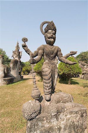 Buddha Park, Xieng Khuan, Vientiane, Laos, Indochina, Südostasien, Asien Stockbilder - Lizenzpflichtiges, Bildnummer: 841-02947286