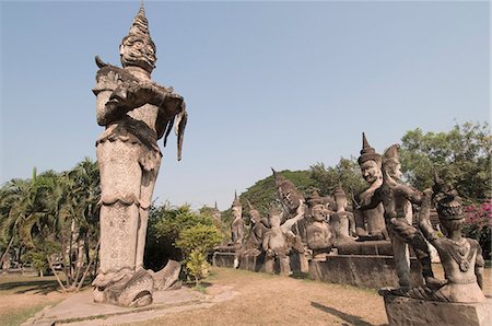 Buddha Park, Xieng Khuan, Vientiane, Laos, Indochina, Südostasien, Asien Stockbilder - Lizenzpflichtiges, Bildnummer: 841-02947305