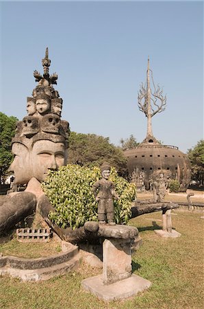 Buddha Park, Xieng Khuan, Vientiane, Laos, Indochina, Südostasien, Asien Stockbilder - Lizenzpflichtiges, Bildnummer: 841-02947301