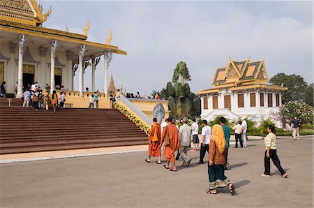 The Royal Throne Hall, The Royal Palace, Phnom Penh, Cambodia, Indochina, Southeast Asia, Asia Stock Photo - Rights-Managed, Code: 841-02947402