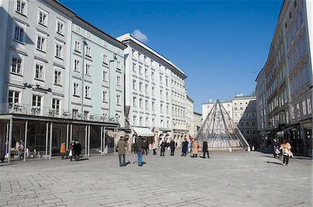 simsearch:841-02704195,k - The Alter Markt, a square famous for its good shops, Salzburg, Austria, Europe Foto de stock - Con derechos protegidos, Código: 841-02947484