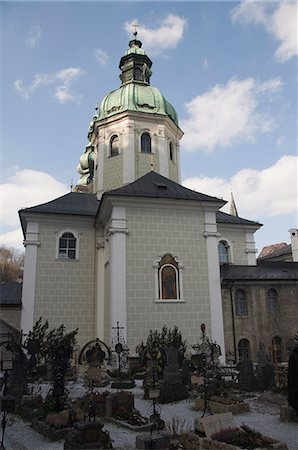 simsearch:841-02831832,k - Back of St. Peter's Church, Salzburg, Austria, Europe Foto de stock - Direito Controlado, Número: 841-02947480