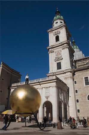 salzburg austria - Large golden ball in Kapitelplatz, Salzburg, Austria, Europe Stock Photo - Rights-Managed, Code: 841-02947490