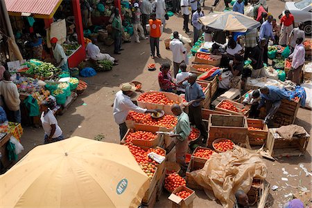 Marché de Nakasero, Kampala, Ouganda, Afrique de l'est, Afrique Photographie de stock - Rights-Managed, Code: 841-02943597