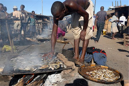 Senga Bay fishing village, Malawi, Africa Foto de stock - Con derechos protegidos, Código: 841-02943674