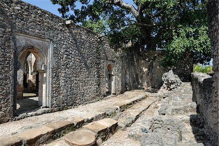 simsearch:841-02946589,k - La grande mosquée, île de Kilwa Kisiwani, patrimoine mondial de l'UNESCO, Tanzanie, Afrique de l'est, Afrique Photographie de stock - Rights-Managed, Code: 841-02943671