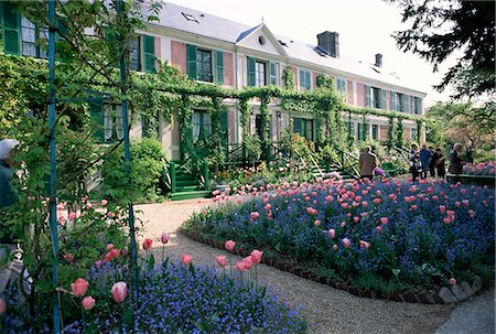 Monet's house and garden, Giverny, Haute Normandie (Normandy), France, Europe Fotografie stock - Rights-Managed, Codice: 841-02943689