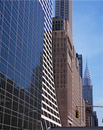 Die Gnade, aufbauend auf der 42nd Street, mit dem Chysler-Gebäude hinter, Manhattan, New York City, Vereinigte Staaten von Amerika, Nordamerika Stockbilder - Lizenzpflichtiges, Bildnummer: 841-02943715