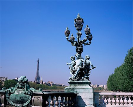 pont alexandre iii - The Eiffel Tower from Pont Alexandre III bridge, Paris, France, Europe Stock Photo - Rights-Managed, Code: 841-02943913