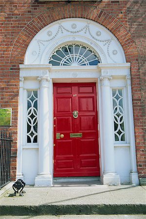 Georgian doorway, Dublin, County Dublin, Republic of Ireland, Europe Stock Photo - Rights-Managed, Code: 841-02943941