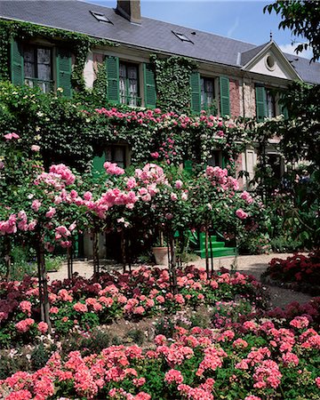 Haus und Garten von Claude Monet, Giverny, Haute-Normandie (Normandie), Frankreich, Europa Stockbilder - Lizenzpflichtiges, Bildnummer: 841-02943977