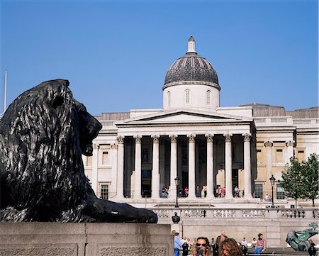 simsearch:841-02704089,k - Le Musée des beaux-arts, Trafalgar Square, Londres, Royaume-Uni, Europe Photographie de stock - Rights-Managed, Code: 841-02943987